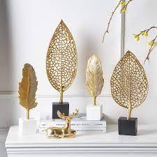 Toque moderno para cualquier sala de estar, oficina, consola o estantería. Su diseño artístico de hojas - Product Image 6