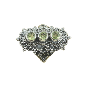 Natural Peridot Gemstone 925 Sterling Silver Vintage Filigree <b>Ring</b> Handmade Boho Statement Jewelry Gift <b>for</b> Women <b>Men</b> Unisex Her - Product Image 1