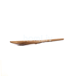 Spatule de cuisine décorative en bois d'acajou massif, durable, faite à la main, naturelle, avec fentes, ustensiles de cuisine - Product Image 6