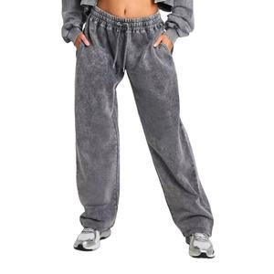 Conjunto Deportivo de 2 Piezas con Sudadera con Capucha y Cremallera, Estilo Vintage, Personalizable, Ropa Urbana, Talla Grande para Mujer, Lavado Ácido, BY BS 2026 - Product Image 5