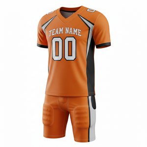 Wholesale 100% Polyester American Football Uniform Sets Custom Design with Breathable Quick Dry Plus Size Features - Product Image 5