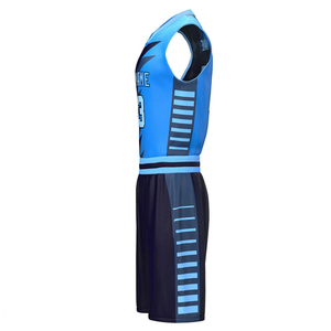 Ensemble complet de tenue de basketball réversible par sublimation intégrale pour hommes, comprenant maillot et short, couleurs d'équipe personnalisées, pour adultes - Product Image 2