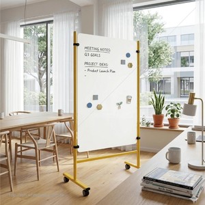 Pizarra Blanca Magnética de Doble Cara con Soporte de Metal/Plástico para Escuela y Oficina - Product Image 6