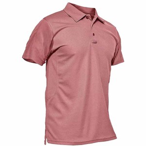 Polo homme haut de gamme à manches courtes, sur mesure, col rabattu sans couture, couleur unie, en coton, t-shirts polo homme - Product Image 6