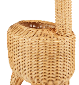 Handwoven Rattan Giraffe <b>Storage</b> <b>Basket</b> for Kids Room, Decorative <b>Wicker</b> Animal Toy Organizer with Lidless Open Top from Vietnam - Product Image 4