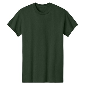 Short Sleeve O-Neck <b>T</b>-<b>Shirt</b> 100% Cotton <b>Silk</b> Screen Printing Front Formal Loose Fit Anti-Pilling Color Forest Unisex - Product Image 3