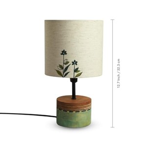 Hand-Painted Mango Wood <b>Table</b> Lamp Base Rajasthani Design Wholesale - Product Image 4
