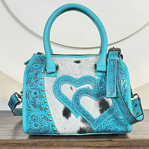 กระเป๋าหนังวัวแท้สไตล์ตะวันตก ปี 2026 ลายหัวใจ  แบบสะพายไหล่หรือสะพายข้าง  สำหรับใช้ในชีวิตประจำวัน - Product Image 4