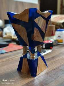 Nouveau brûleur à bakhoor décoratif en bois, fait main, porte-encens arabe pour copeaux d'oud, résine aromatique et parfum d'ambiance traditionnel pour la maison - Product Image 6
