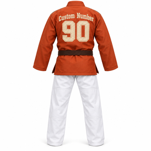 Conjunto de Gi de Jiu Jitsu Brasileño para Adultos con Chaqueta Resistente, Pantalones Blancos de Entrenamiento, Cinturón y Logotipo Personalizado Bordado, Uniforme de Jitsu OEM - Product Image 3