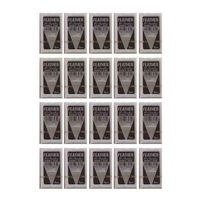 Lames de rasoir jetables à usage unique sur demande, en acier inoxydable importé, revêtement platine, rouge, modèle HC-RB-08