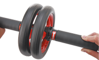 Roue abdominale ALLWINWIN ABW18 - Rouleau de protection avec frein pour exercices de renforcement musculaire et entraînement de base en salle de sport
