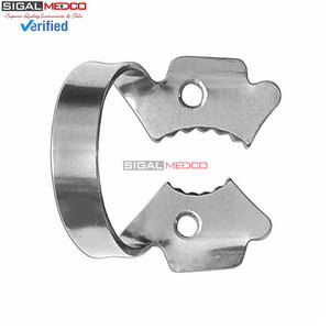 Pinza de dique de goma para instrumentos dentales, de acero inoxidable alemán, para aislamiento manual y control de humedad dental, endodóntica y restaurativa - Product Image 3