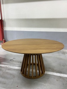 Ensemble de table à manger en teck durable de conception chinoise moderne, diamètre 140 cm, pour la maison, la cuisine et la restauration - Product Image 5