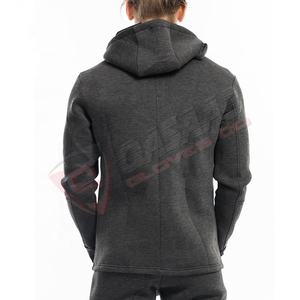 OEM Breathable <b>Zip</b>-Up Pullover Hoodie Good Quality Winter Sports Fitness Wear Men Doubled-Sided Pockets Print Pattern Size - Product Image 4