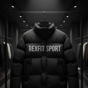 Chaqueta de Invierno Acolchada con Capucha Personalizada RexFit Sports para Hombre y Mujer, Abrigo de Plumón para Exteriores con Logotipo Bordado OEM - Product Image 4