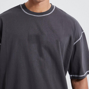 Camiseta de Hombre OEM 100% Algodón, Corte Regular, Manga Corta, Cuello Redondo, Color Sólido, Tejido de Punto, Informal, para Uso Diario - Product Image 6