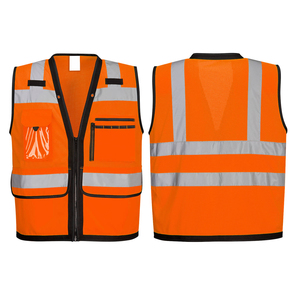 เสื้อกั๊กสะท้อนแสงสำหรับงานสำรวจ งานก่อสร้าง ความปลอดภัยในการขับขี่บนถนน งานก่อสร้าง และงานรักษาความปลอดภัย พร้อมบริการจัดส่ง - Product Image 3