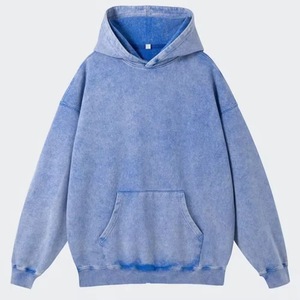 Sudadera con Capucha Unisex Rosa Lavado, con Bolsillo Delantero, Sudadera Informal de Forro Polar - Product Image 6