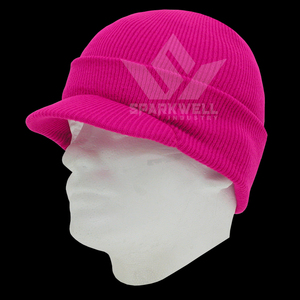 Gorro de Invierno Unisex de Punto Acrílico Sparkwell Industry, Color Sólido, Casual, para Exteriores, 56-58CM - Product Image 4