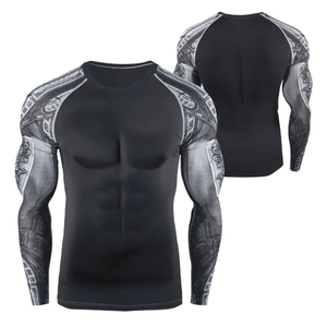 Camiseta de Manga Corta Unisex con Protección UV UPF50+, Poliéster y Elastano, Ecológica, Transpirable, de Secado Rápido, Compresión, para Gimnasio y Surf - Product Image 1