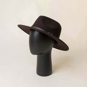 Sombrero Fedora de Lana Casual y Elegante para Otoño/Invierno con Hebilla Decorativa Retro y Borde de 7cm - Product Image 3