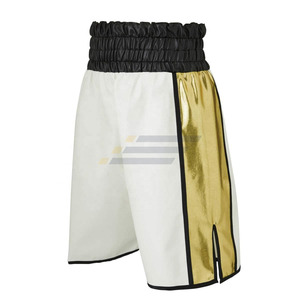 Últimos diseños de pantalones cortos de Muay Thai para hombre, con logo/color personalizados, transpirables, de tela de alta calidad, a la moda, con efecto antiarrugas. - Product Image 2