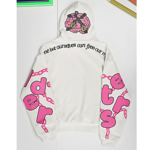Sudaderas con Capucha Bordadas y Estampadas Personalizadas para Hombre, de Alta Calidad, de Felpa de Algodón Grueso, Corte Holgado, Diseño con Cierre de Cremallera, para Invierno - Product Image 5