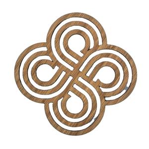 Dessous de verre en MDF moderne Tradition unique 3.75 sublimation panneau dur pierre carrée personnalisé liège arrière caboteur bois matériel - Product Image 3