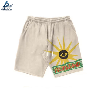 Custom OEM <b>Puff</b> Print Streetwear Short Set Vintage Printed Graphic T Shirt And Matching Shorts Two Piece Sets - Product Image 4