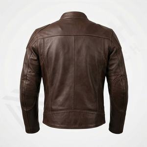 Veste de moto en cuir véritable pour homme de qualité supérieure, nouvelle arrivée, vestes de moto d'hiver, protections amovibles, personnalisables - Product Image 2
