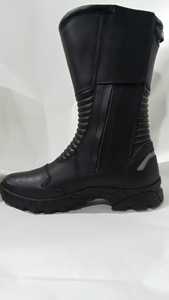Bottes de moto en cuir de vache véritable pour hommes et femmes, bottes de moto personnalisées, bottes de moto imperméables, chaussures de course pour motards - Product Image 3