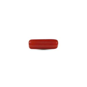 Natural Red Coral Cabochon 7.2 Carat Loose Gemstone for Fine Jewelry - Product Image 2