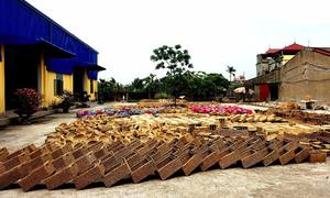 Handmade Modern Bamboo Wood Lacquer <b>Vase</b> Round <b>Floor</b> <b>Vase</b> for Home Decorative Use Christmas Pattern Made in Vietnam - Product Image 6