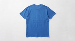Camiseta Azul para Hombre con Logotipo en Relieve, Cuello Redondo, Manga Corta, Estampada, para Ropa Casual y Urbana - Product Image 3