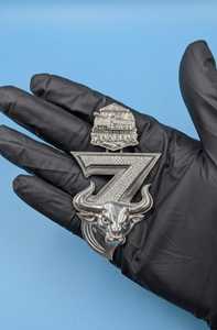 Pendentif Personnalisé en Argent Sterling 925 avec Lettres et Chiffres, Moissanite Luxe Certifiée, Style Hip-Hop Bling pour Rappeur - Product Image 5