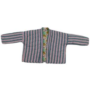 Fait à la main Boho matelassé femmes veste manches longues respirant coton tissu hiver saison tissé lin doublure imprimé - Product Image 1