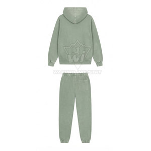 Sunfaded Tracksuit <b>Set</b> Premium Cotton Casual Sportswear Clothing Factory Direct Wholesale Supplier - Product Image 2