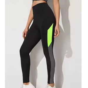 High Quality Seamless Women's Yoga Leggings ODM Supply Hot Sale Plus Size XL Solid Color <b>Tummy</b> <b>Control</b> Print Seamed Legging - Product Image 1