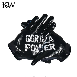 Gants de football américain et de rugby antidérapants, respirants, à doigts complets, pour le baseball et le football, avec bracelet réglable - Product Image 6