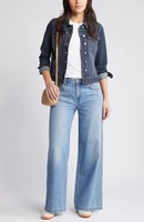 Veste en jean décontractée pour femme en coton respirant et écologique, boutonnée, coupe oversize, pour l'automne, finition soignée