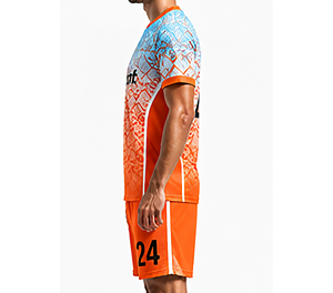 Maillots de football personnalisés en polyester 100% imprimés par sublimation, noirs, 2024, respirants, à manches courtes, séchage rapide, uniformes unisexes - Product Image 5