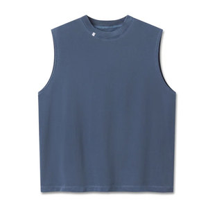 Débardeur en coton léger à col montant, nouveau design vintage, personnalisable, brodé, style streetwear, pour tenue décontractée et sportive - Product Image 3