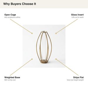 Antique Brass Iron Stem <b>Vase</b> 8cm Open Cage Handmade <b>Bud</b> Holder For Wedding Hotel Table Decor Supply - Product Image 5