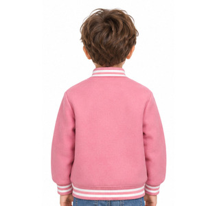 Blouson universitaire en laine pour enfants EAZWEARS, fermeture éclair intégrale, motif cerf-volant, col côtelé, manches assorties, vêtement d'extérieur scolaire pour garçons, fabricant sur mesure - Product Image 5