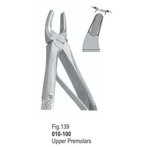 Pinzas de Extracción Dental Vitra Fig. 139 |   Premolares Superiores |   Acero Inoxidable |   Certificado CE - Product Image 1