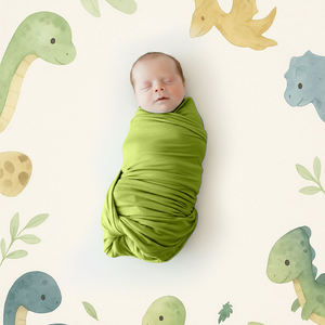 Manta Envolvente para Bebé, Transpirable, Suave, de Algodón o Bambú, Diseño de Algodón - Product Image 2