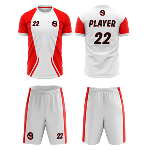 Uniformes de Fútbol para Hombre, Diseño Nuevo, Cómodos, Camiseta y Pantalones Cortos Lisos con Impresión Digital Personalizada de Fábrica de Ropa Deportiva - Product Image 2