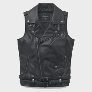 Gilet en cuir Pierce Harley pour femmes - Product Image 2