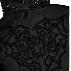 Sweat à capuche personnalisé pour l'hiver, avec strass et broderie chenille, impression numérique pour votre marque, 100% coton, sweat à capuche OEM - Product Image 3